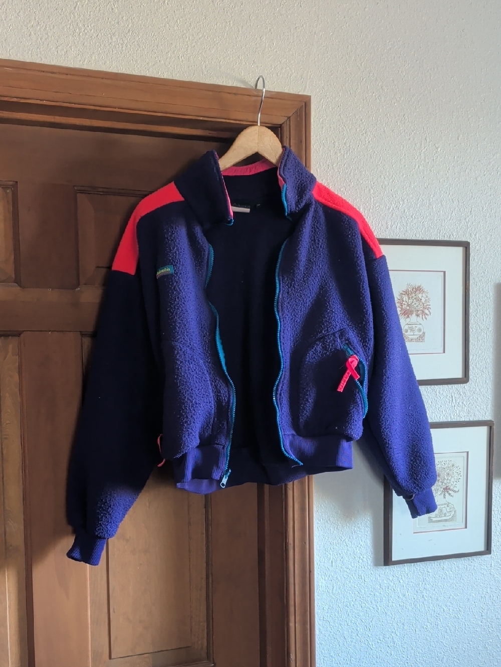 Vintage Columbia Ladies Purple Fleece Jacket